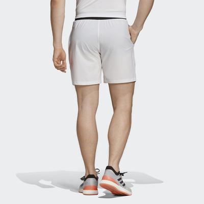 Adidas Mens Club Stretch Woven 7 Inch Tennis Shorts - White/Black - main image