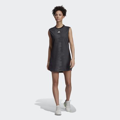 Adidas Womens New York Dress - Black/Glow Green - main image