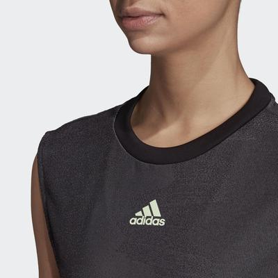Adidas Womens New York Dress - Black/Glow Green - main image