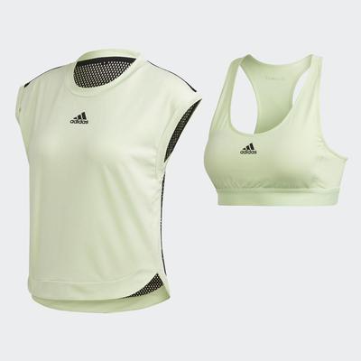 Adidas Womens New York Tee - Glow Green - main image