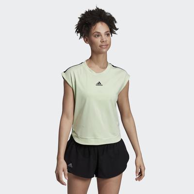 Adidas Womens New York Tee - Glow Green - main image