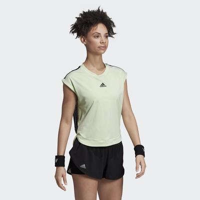 Adidas Womens New York Tee - Glow Green - main image