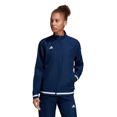 Adidas Womens T19 Woven Tennis Jacket - Navy Blue - main image