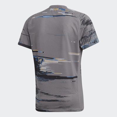 Adidas Mens New York Printed Tee - Grey Three/Black - main image