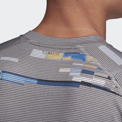 Adidas Mens New York Printed Tee - Grey Three/Black - main image