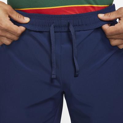 Nike Mens Slam Tennis Shorts - Obsidian/Red - main image