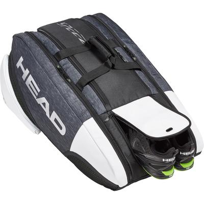 Head Djokovic Monstercombi 12 Racket Bag - Black/White - main image