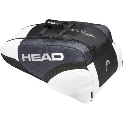 Head Djokovic Supercombi 9 Racket Bag - Black/White