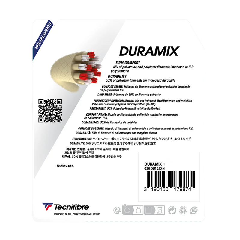 Tecnifibre Duramix Tennis String Set - Natural - main image