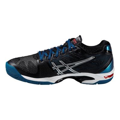 Asics Mens GEL-Solution Speed 2 Tennis Shoes - Onyx/Blue - main image