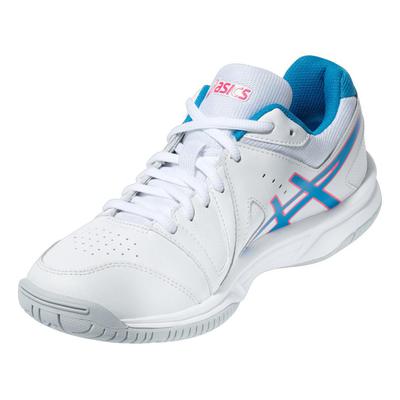 Asics Womens GEL-Gamepoint Tennis Shoes - White/Blue - main image