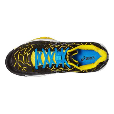 Asics Womens GEL-Fireblast Indoor Court Shoes - Black/Yellow - main image
