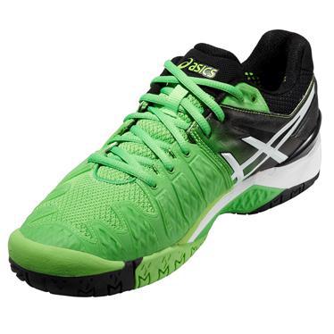 Asics Mens GEL-Resolution 6 Tennis Shoes - Green/Black - main image