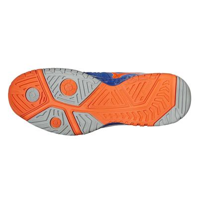 Asics Mens GEL Resolution 6 Tennis Shoes - Blue/Flash Orange/Silver - main image