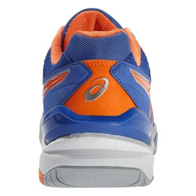 Asics Mens GEL Resolution 6 Tennis Shoes - Blue/Flash Orange/Silver - main image