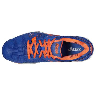 Asics Mens GEL Resolution 6 Tennis Shoes - Blue/Flash Orange/Silver - main image