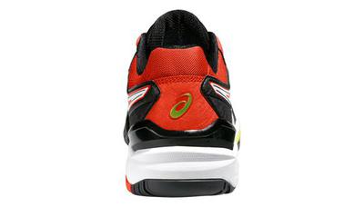 Asics Mens GEL-Resolution 6 Tennis Shoes - Black/White/Orange - main image