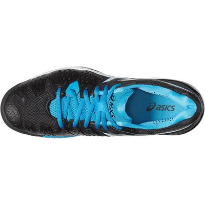Asics Mens GEL-Resolution 6 Tennis Shoes - Black/Blue - main image