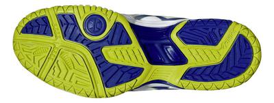 Asics Mens GEL-Dedicate 4 Tennis Shoes - White/Navy/Lime Green - main image