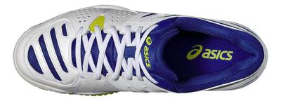Asics Mens GEL-Dedicate 4 Tennis Shoes - White/Navy/Lime Green - main image