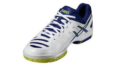 Asics Mens GEL-Dedicate 4 Tennis Shoes - White/Navy/Lime Green - main image