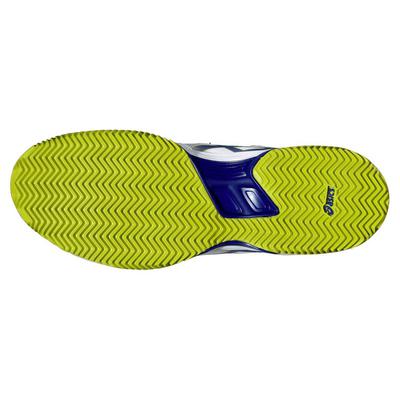 Asics Mens GEL-Dedicate 4 Clay Court Tennis Shoes - White/Navy/Lime Green - main image