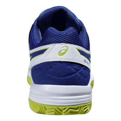 Asics Mens GEL-Dedicate 4 Clay Court Tennis Shoes - White/Navy/Lime Green - main image
