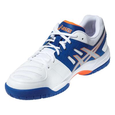 Asics Mens GEL-Dedicate 4 OC Tennis Shoes - Blue/Silver/Flash Orange - main image