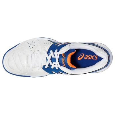 Asics Mens GEL-Dedicate 4 OC Tennis Shoes - Blue/Silver/Flash Orange