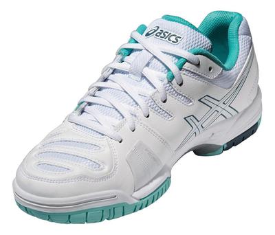 Asics Womens GEL-Game 5 Tennis Shoes - White/Blue - main image