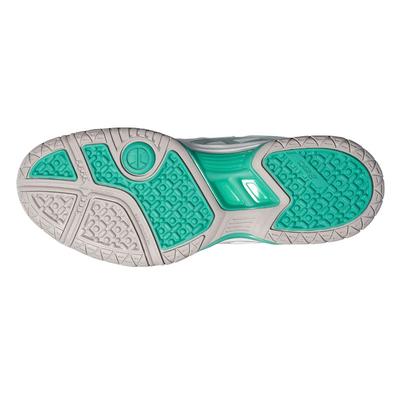 Asics Womens GEL-Dedicate 4 OC Tennis Shoes - White/Silver/Mint - main image