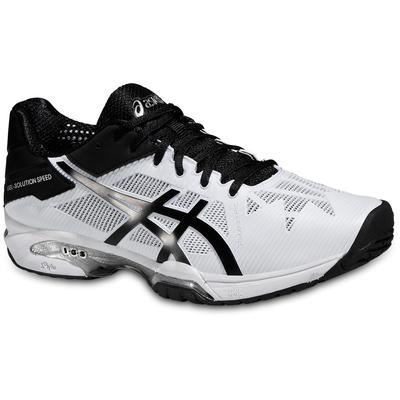 Asics Mens GEL-Solution Speed 3 Tennis Shoes - White/Black/Silver - main image