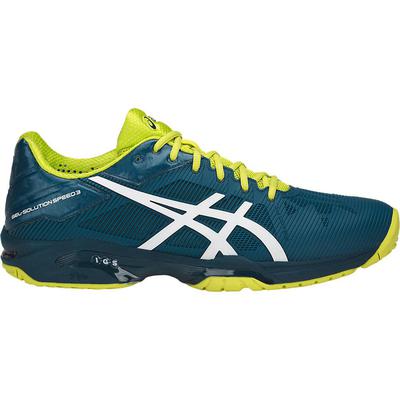 Asics Mens GEL-Solution Speed 3 Tennis Shoes - Blue/Sulphur Spring - main image