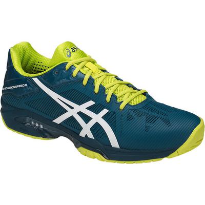 Asics Mens GEL-Solution Speed 3 Tennis Shoes - Blue/Sulphur Spring - main image