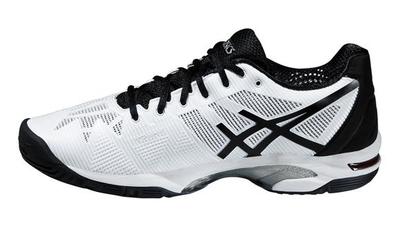Asics Mens GEL-Solution Speed 3 Tennis Shoes - White/Black/Silver - main image