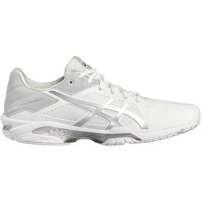 Asics Mens GEL-Solution Speed 3 Tennis Shoes - White/Silver - main image