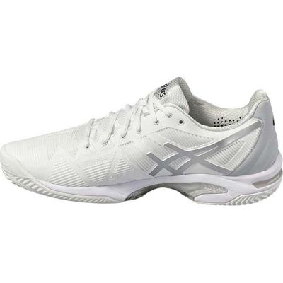 Asics Mens GEL-Solution Speed 3 Clay Court Tennis Shoes - White/Silver - main image