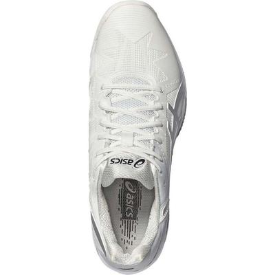 Asics Mens GEL-Solution Speed 3 Clay Court Tennis Shoes - White/Silver - main image