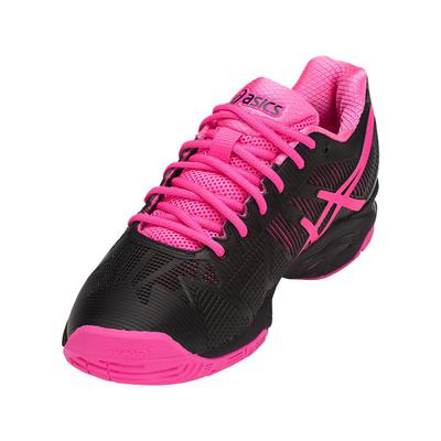 Asics Womens GEL-Solution Speed 3 Tennis Shoes - Black/Hot Pink/Silver - main image