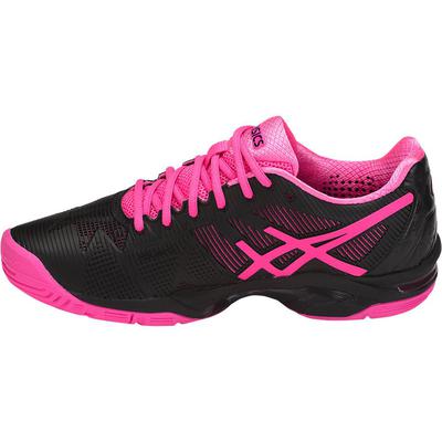 Asics Womens GEL-Solution Speed 3 Tennis Shoes - Black/Hot Pink/Silver - main image