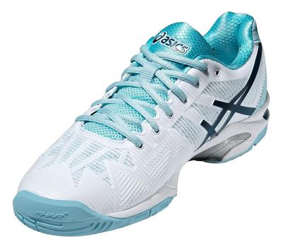 Asics Womens GEL-Solution Speed 3 Tennis Shoes - White/Blue 