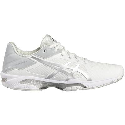 Asics Womens GEL Solution Speed 3 Tennis Shoes White Silver Tennisnuts