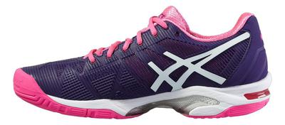 Asics Womens GEL-Solution Speed 3 Tennis Shoes - Purple/White/Pink - main image