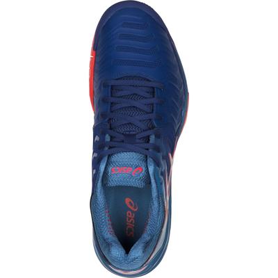 Asics Mens GEL-Resolution 7 Tennis Shoes - Blue Print/Red - main image