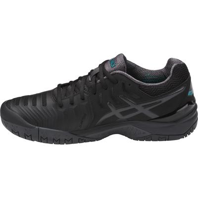 Asics Mens GEL-Resolution 7 Tennis Shoes - Black - main image