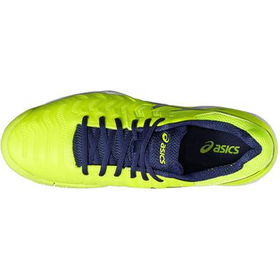Asics Mens GEL-Resolution 7 Tennis Shoes - Yellow/Blue - main image