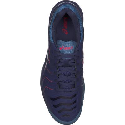 Asics Mens GEL-Challenger 11 Tennis Shoes - Blue/Red - main image