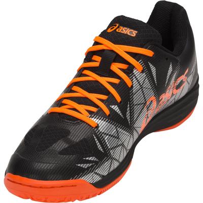 Asics Mens GEL-Fastball 3 Indoor Court Shoes - Black/Shocking Orange