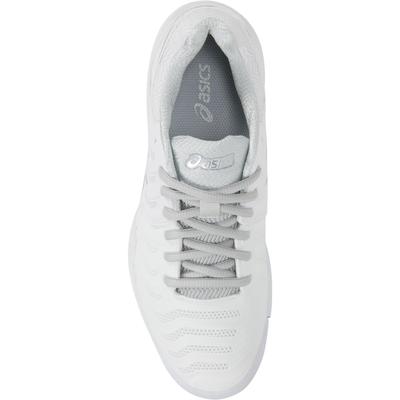 Asics Womens GEL-Resolution 7 Tennis Shoes - White/Silver - main image
