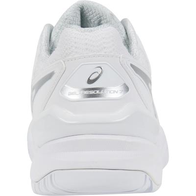 Asics Womens GEL-Resolution 7 Tennis Shoes - White/Silver - main image